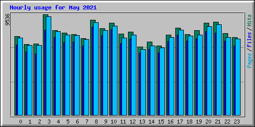 Hourly usage for May 2021